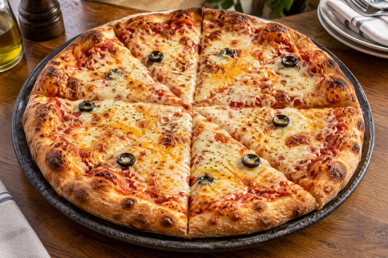 Cheese pizza margarita