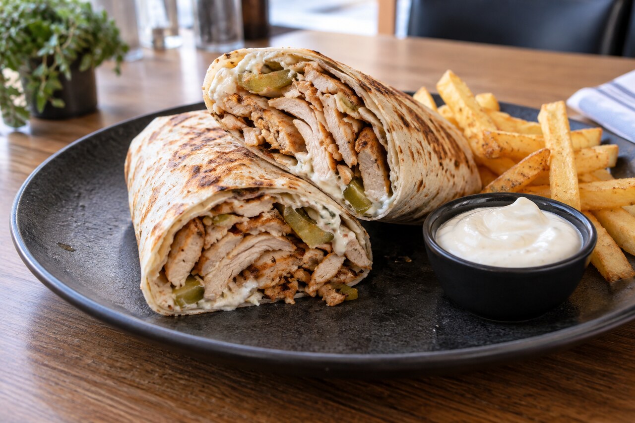 Galaxy chicken shawarma