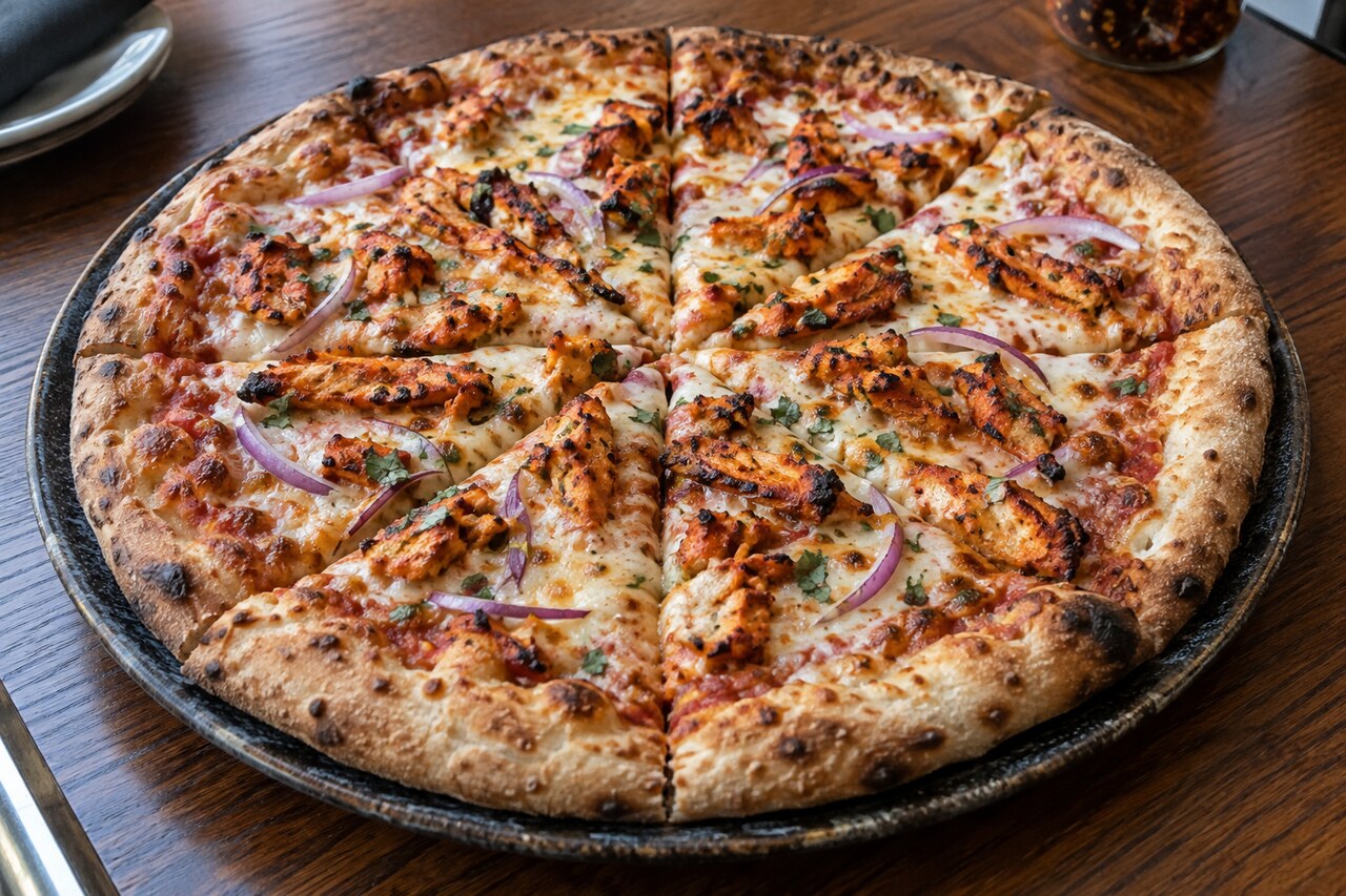 Tandoori pizza