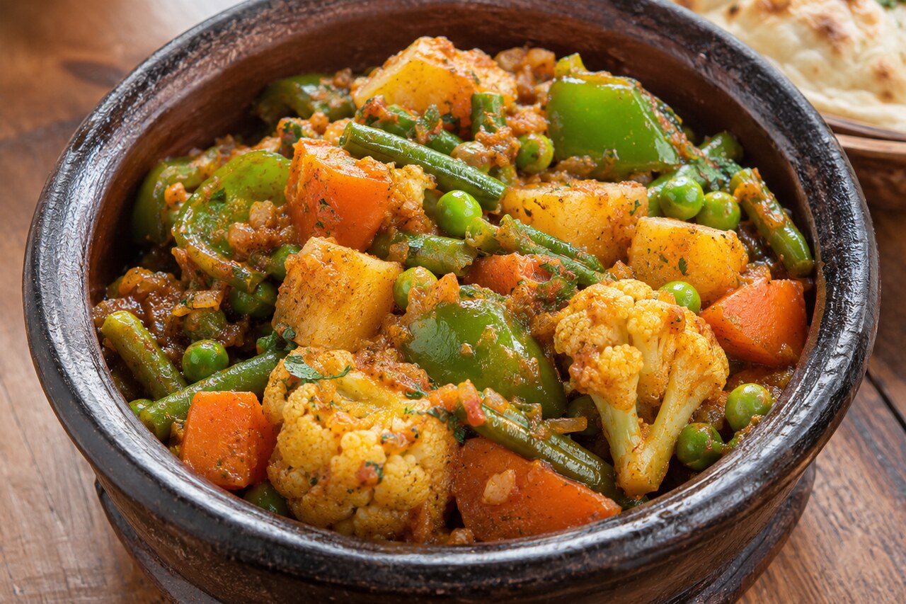 Mix vegetable handi