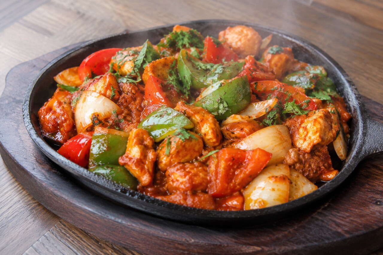 Jalfrezi hot plate