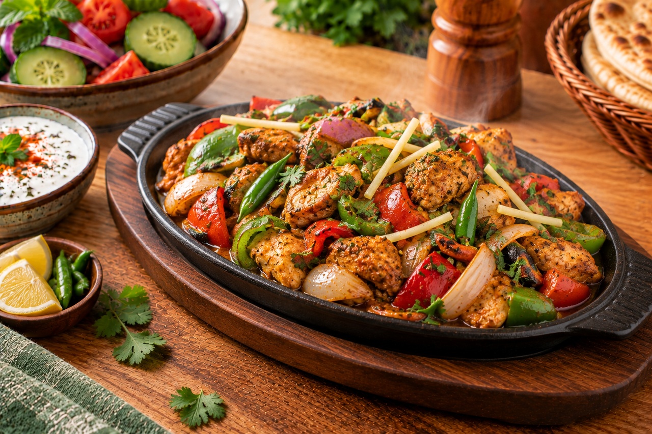 Chicken Jalfrezi Hot Plate