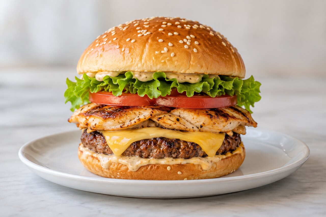 Chehelseton Palace Special Mix Burger